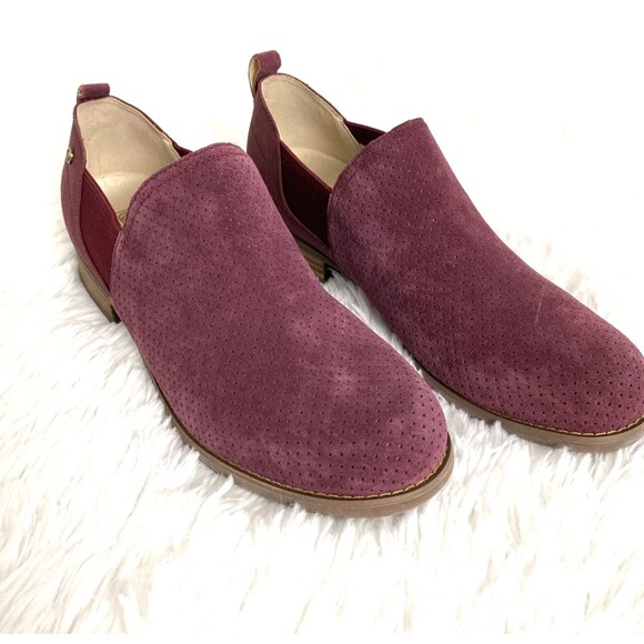Spenco Orthopedic Suede Shoes Women’s Size US 10B Total Support Foot Wear Wine - Picture 3 of 13